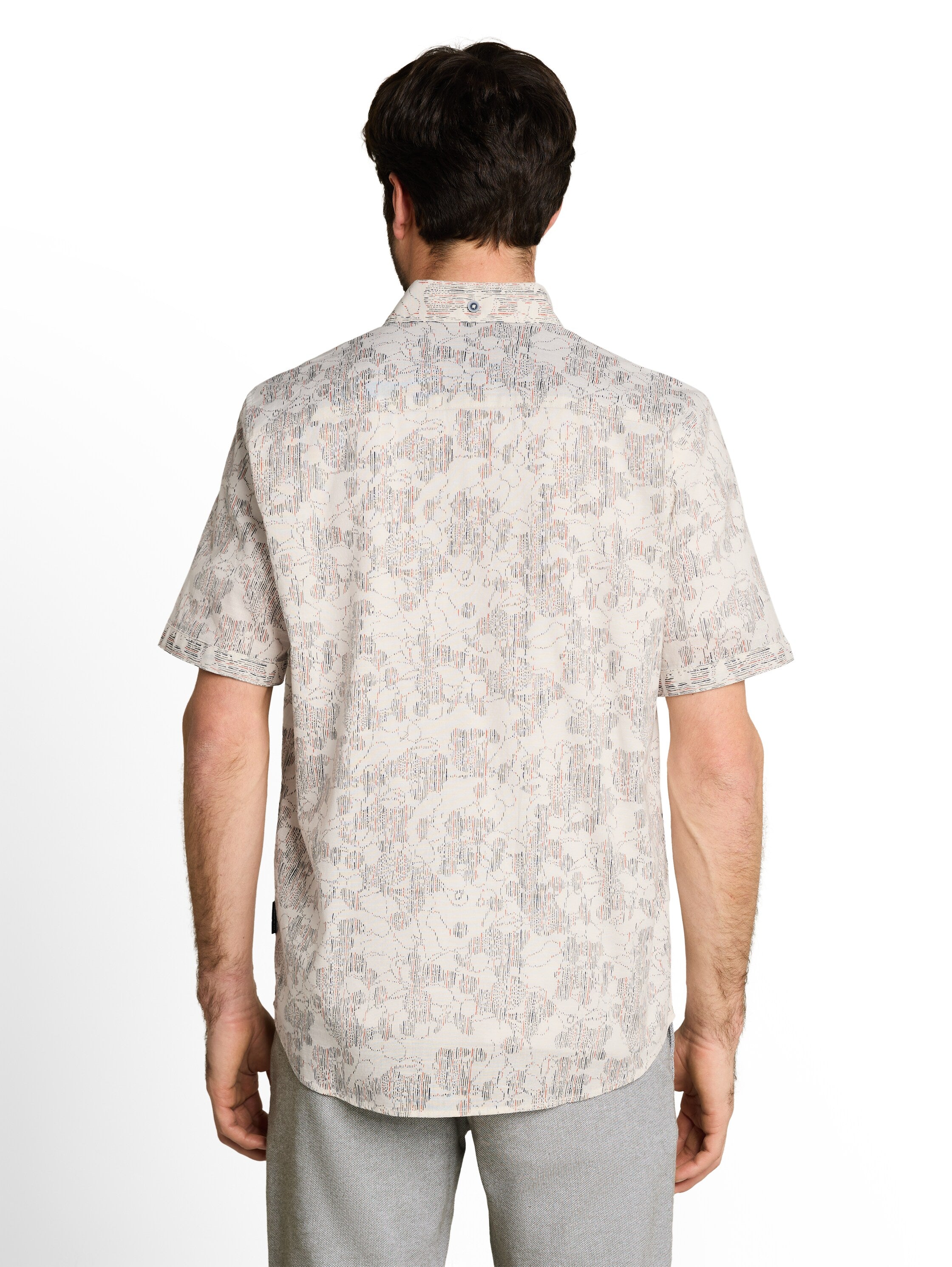 Regular Fit Kurzarmhemd mit Muster
