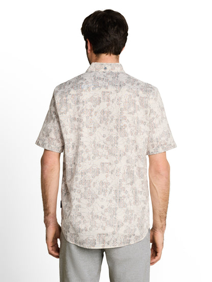 Regular Fit Kurzarmhemd mit Muster