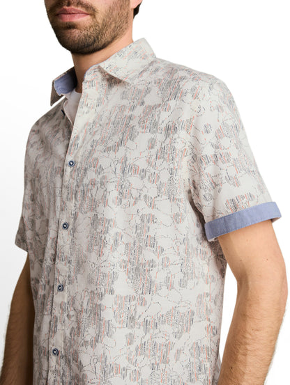 Regular Fit Kurzarmhemd mit Muster