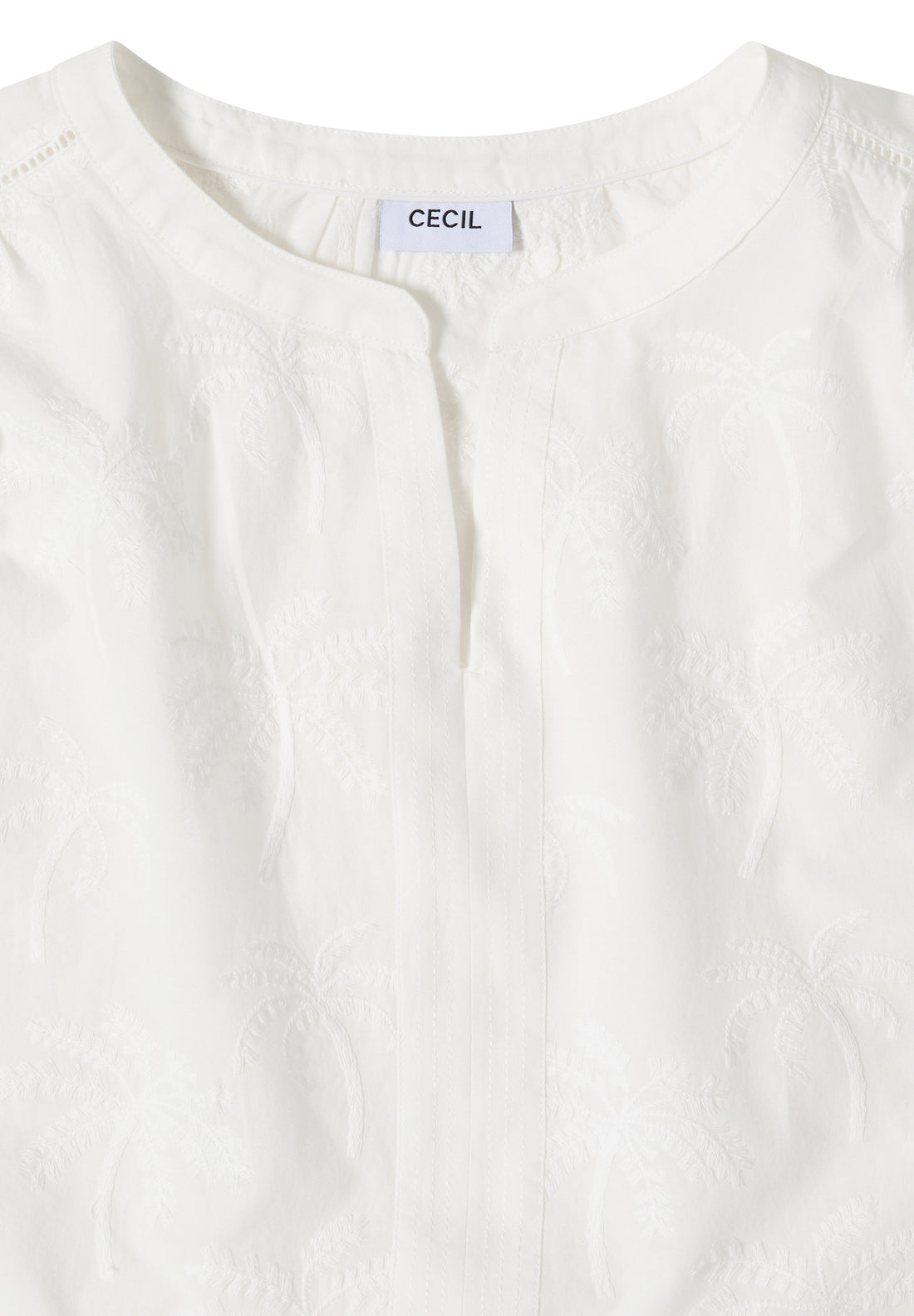 Dropped Shoulder Bluse mit Embroidery