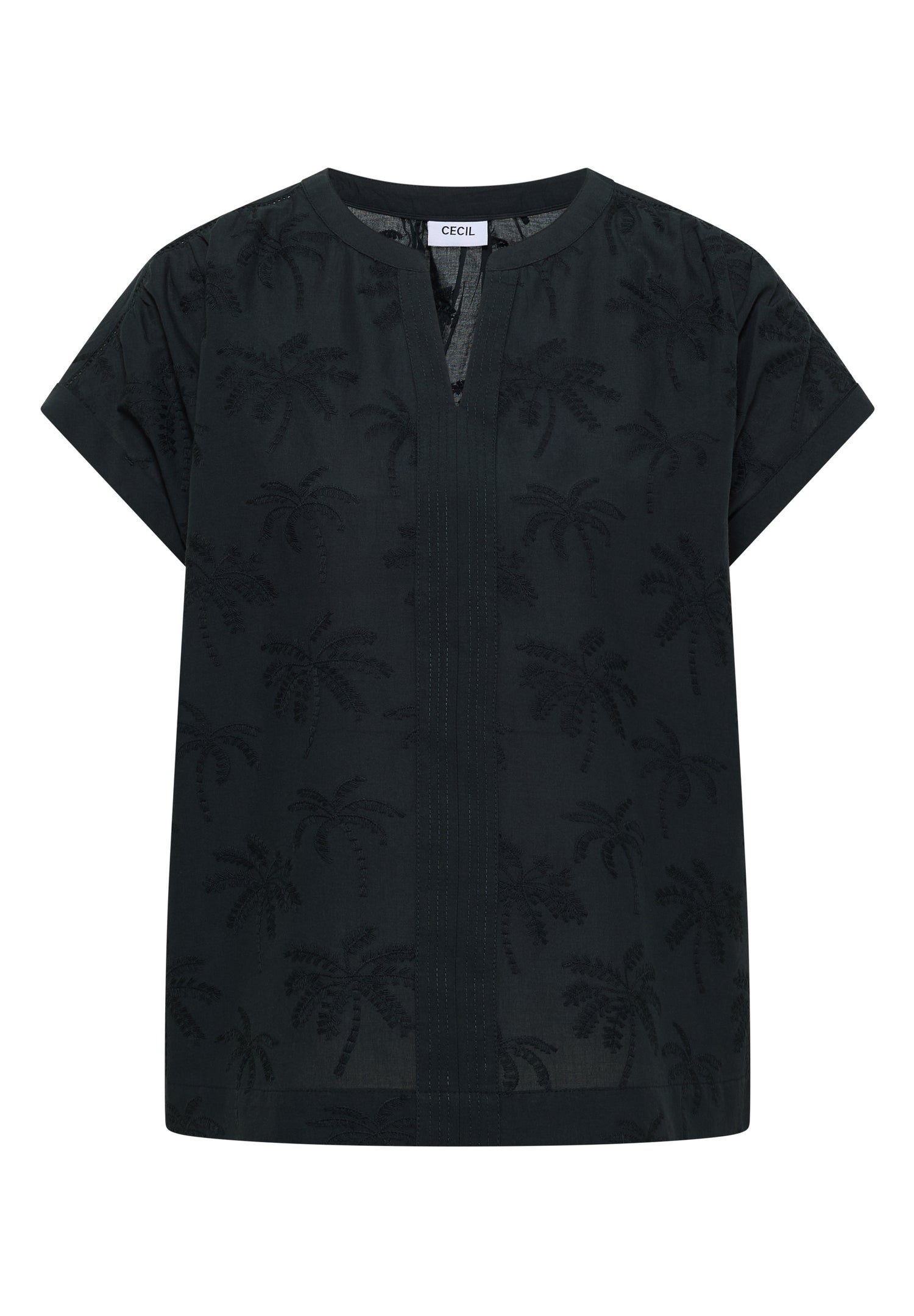 Dropped Shoulder Bluse mit Embroidery