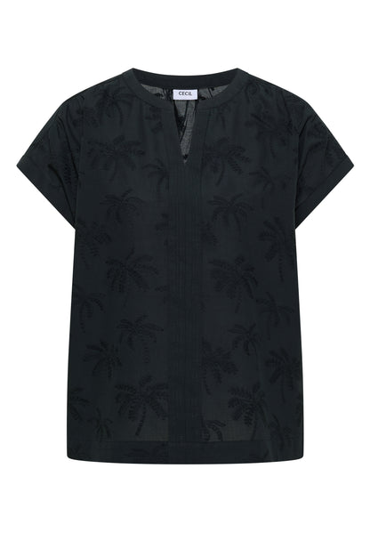 Dropped Shoulder Bluse mit Embroidery