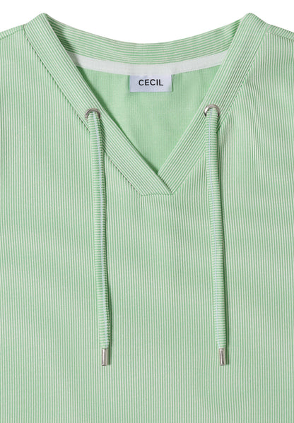 T-Shirt mit V-Neck und Streifen