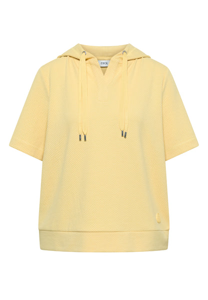 Kurzarm Sweatshirt mit Kapuze