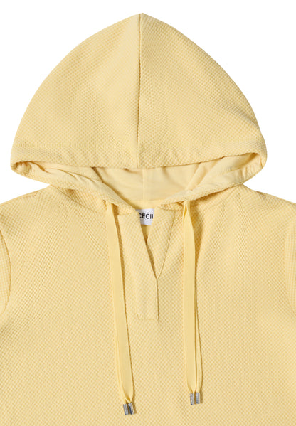 Kurzarm Sweatshirt mit Kapuze