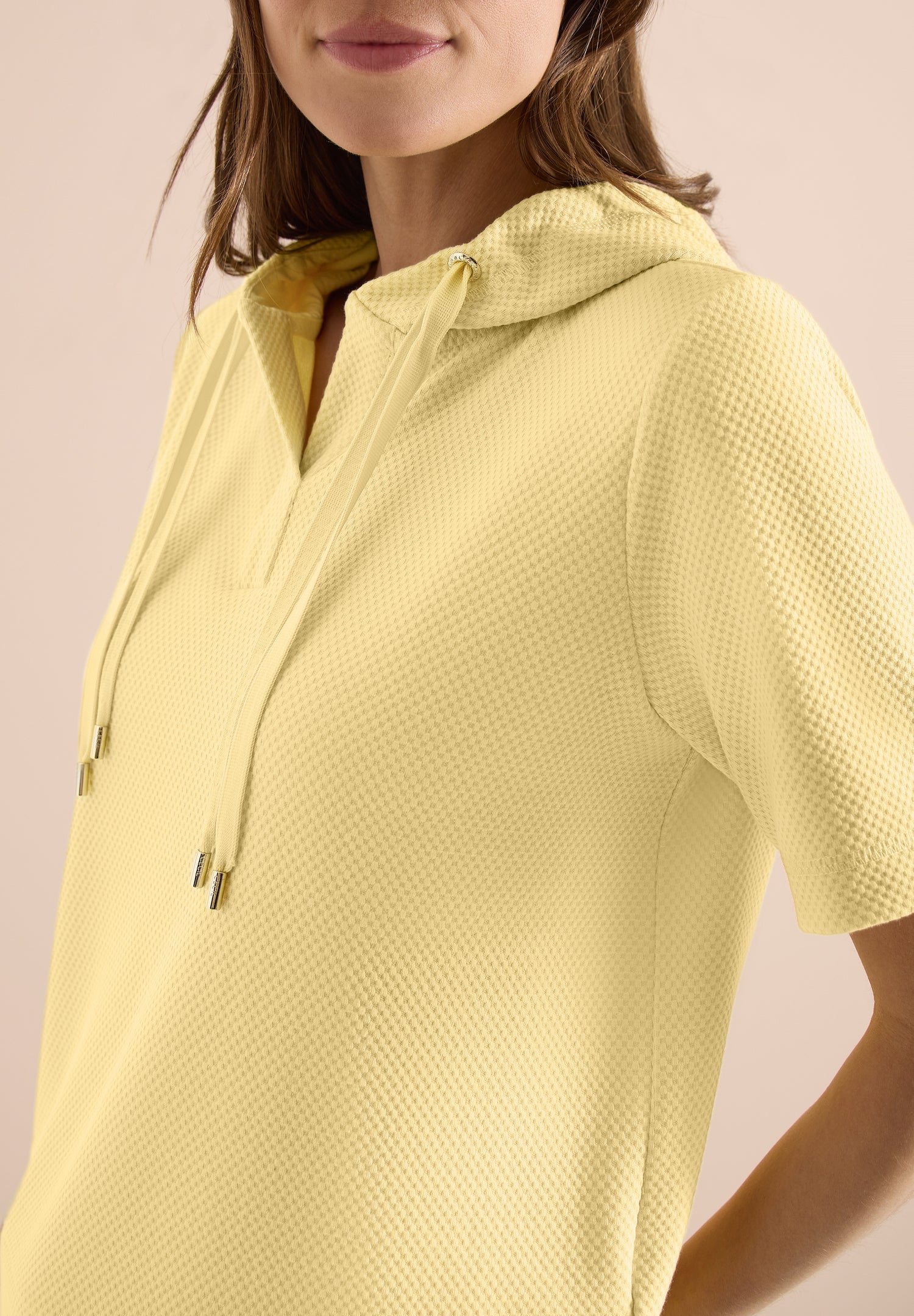 Kurzarm Sweatshirt mit Kapuze