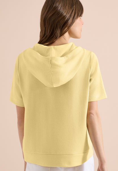 Kurzarm Sweatshirt mit Kapuze
