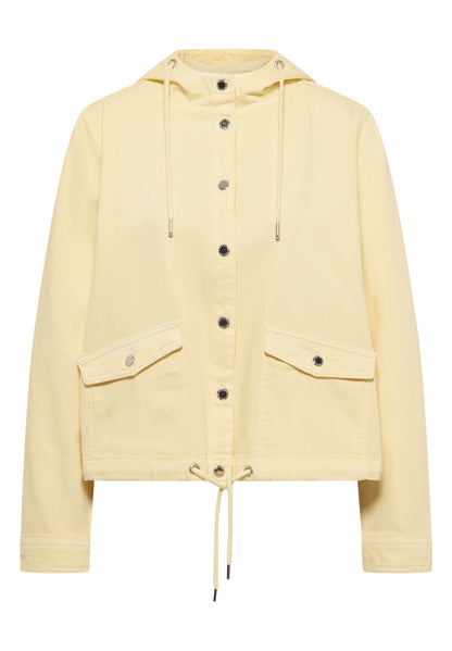Jeansjacke mit Kapuze und Knöpfen