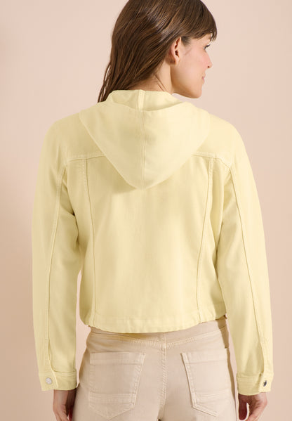 Jeansjacke mit Kapuze und Knöpfen