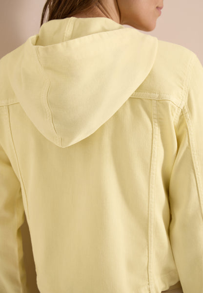 Jeansjacke mit Kapuze und Knöpfen