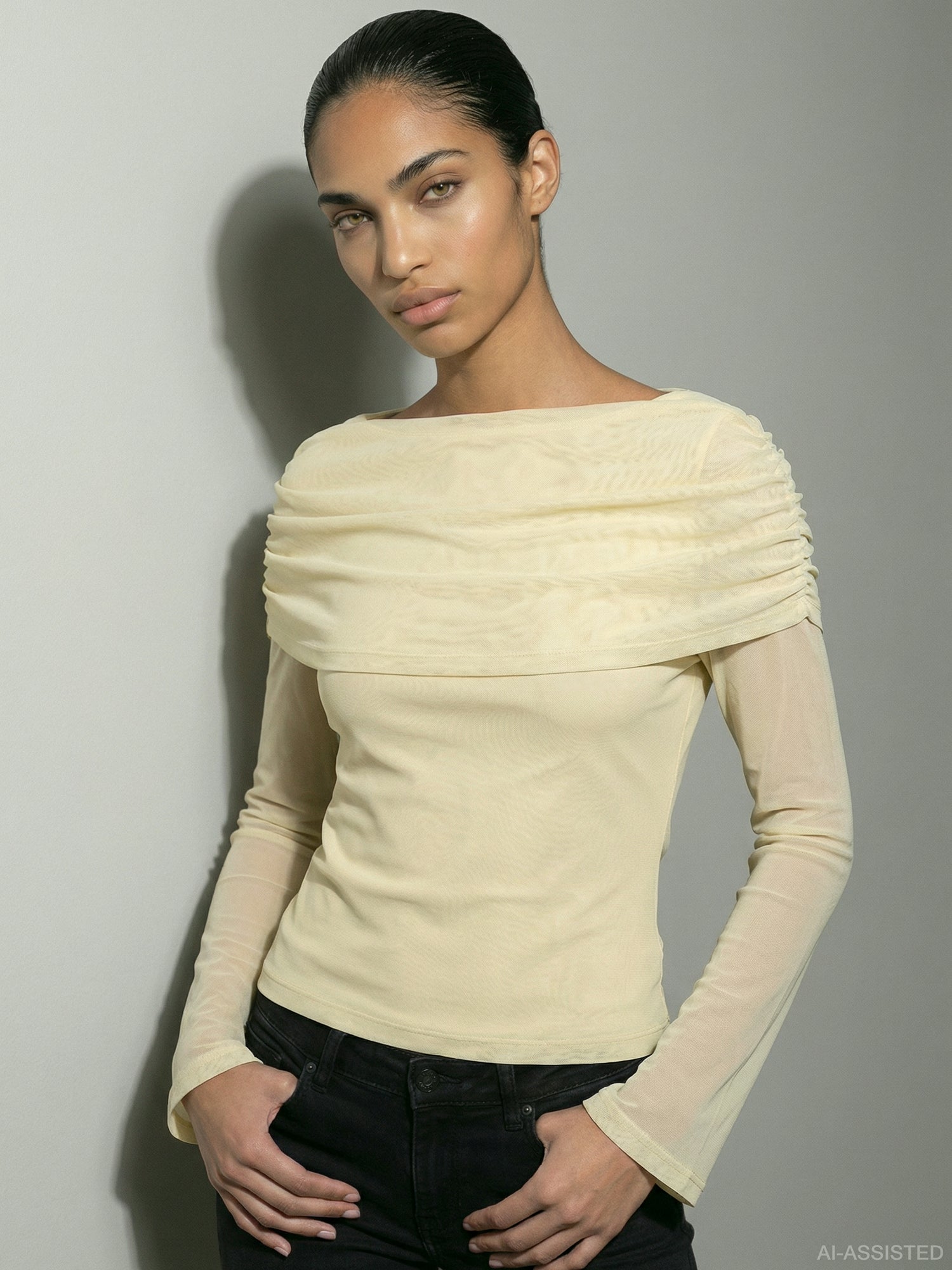HDLEONORA LS CAPE TOP