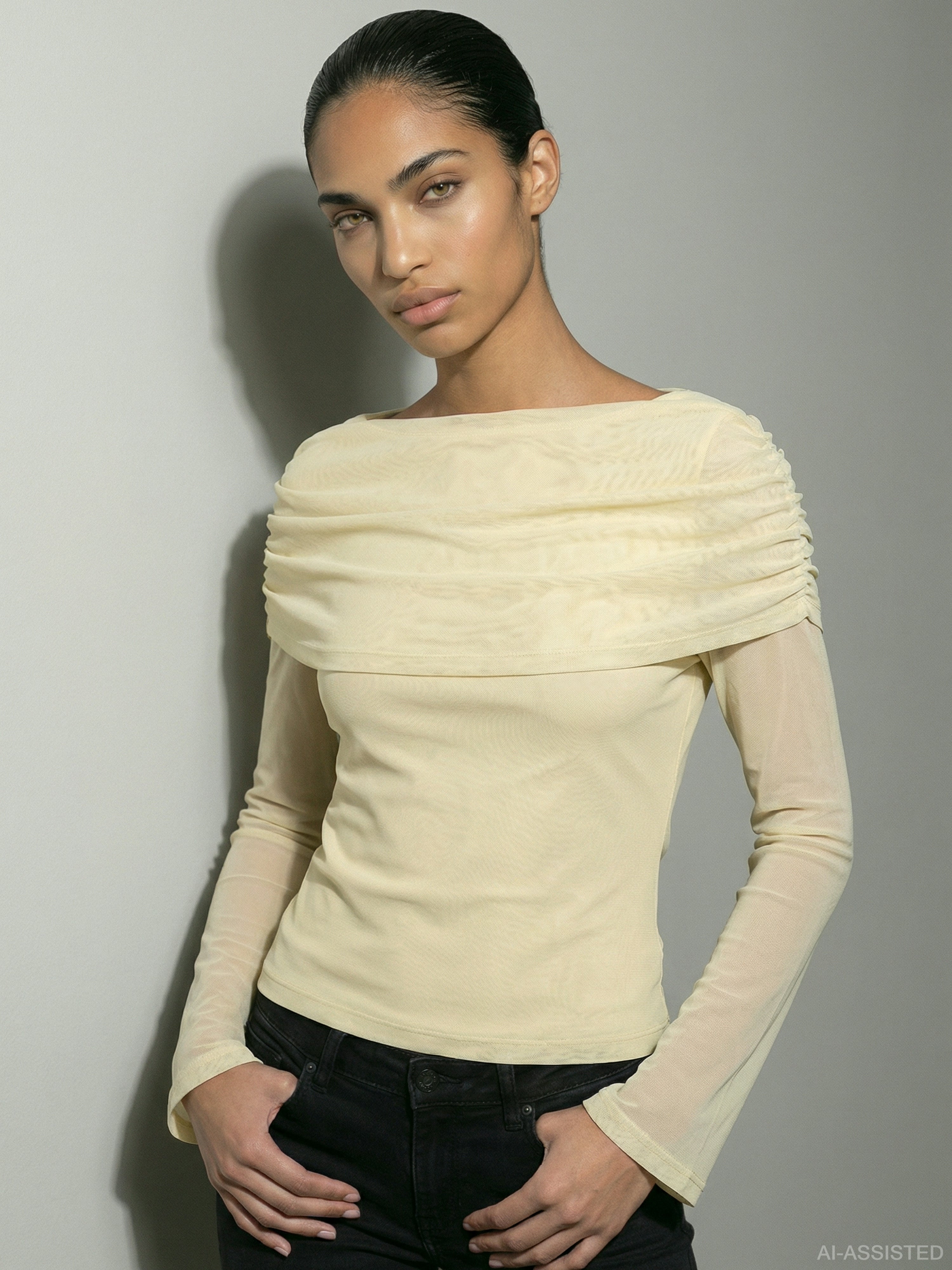 HDLEONORA LS CAPE TOP