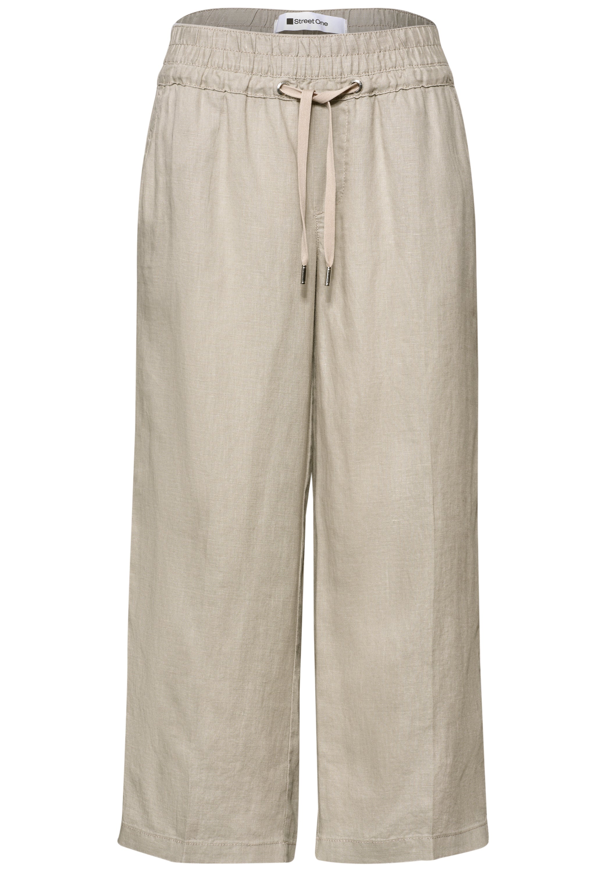 Wide Leg Hose im Loose Fit aus Leinen