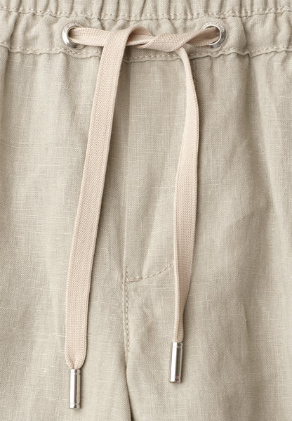 Wide Leg Hose im Loose Fit aus Leinen