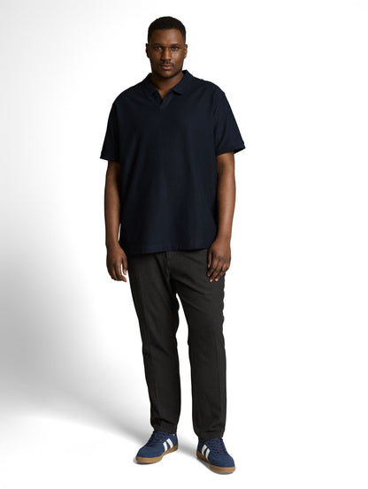 Plus Size - Poloshirt mit Ottoman-Struktur