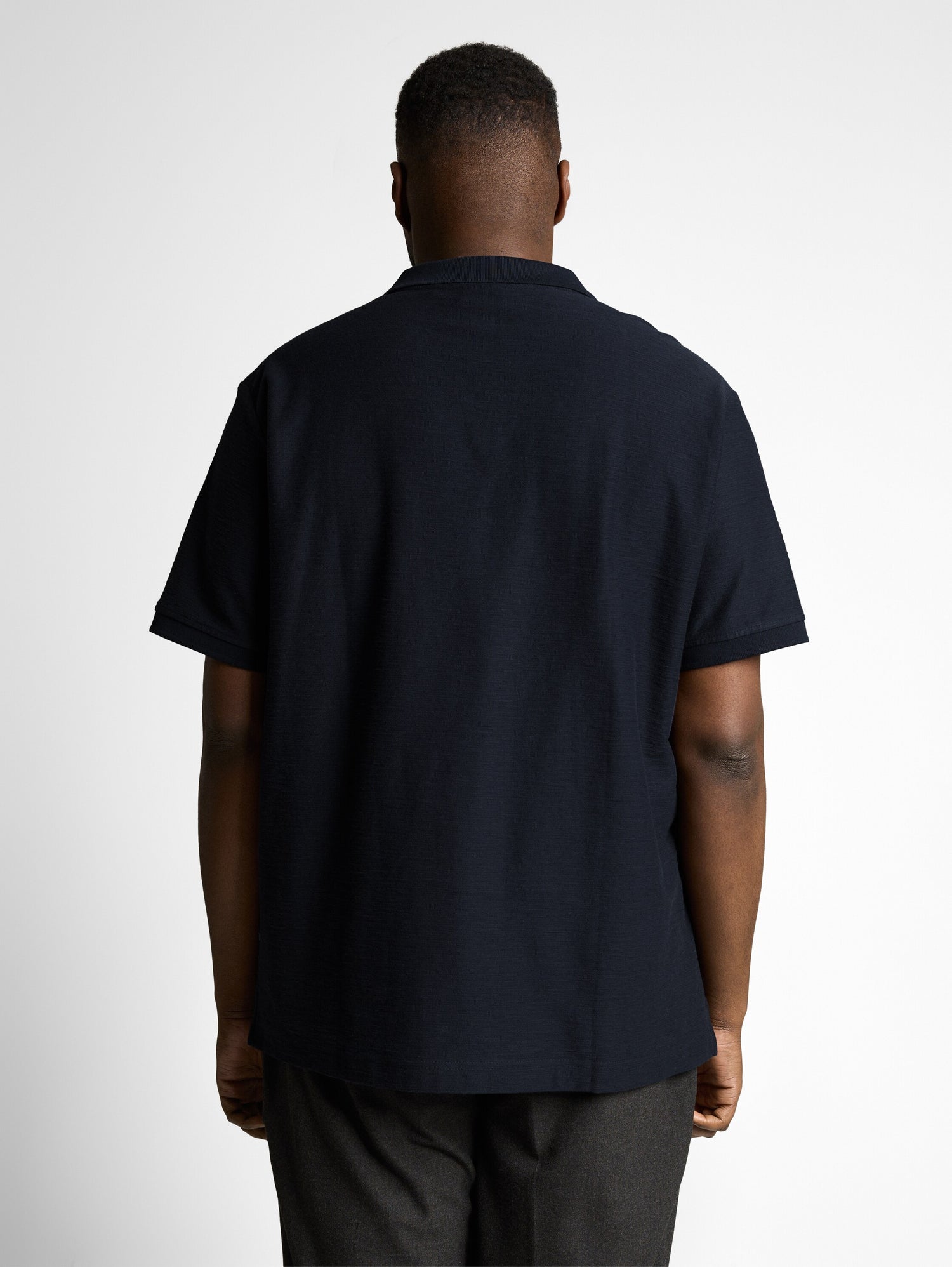 Plus Size - Poloshirt mit Ottoman-Struktur