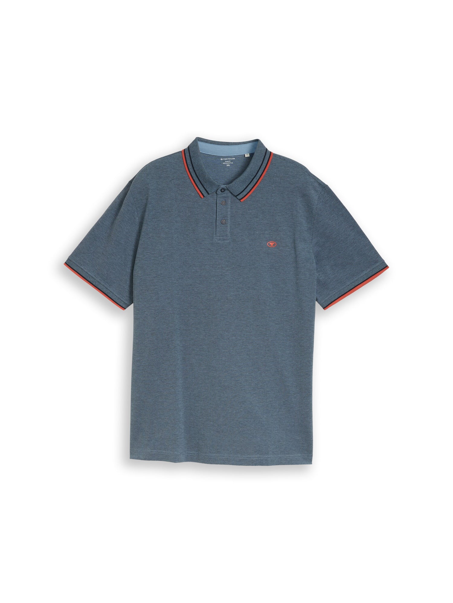 Plus Size - Piqué Poloshirt mit Logo-Print