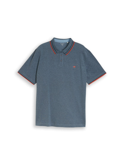 Plus Size - Piqué Poloshirt mit Logo-Print