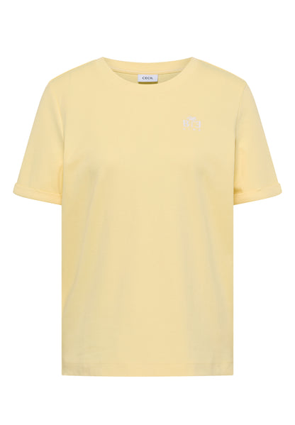 T-Shirt mit Rundhals und Print-Detail