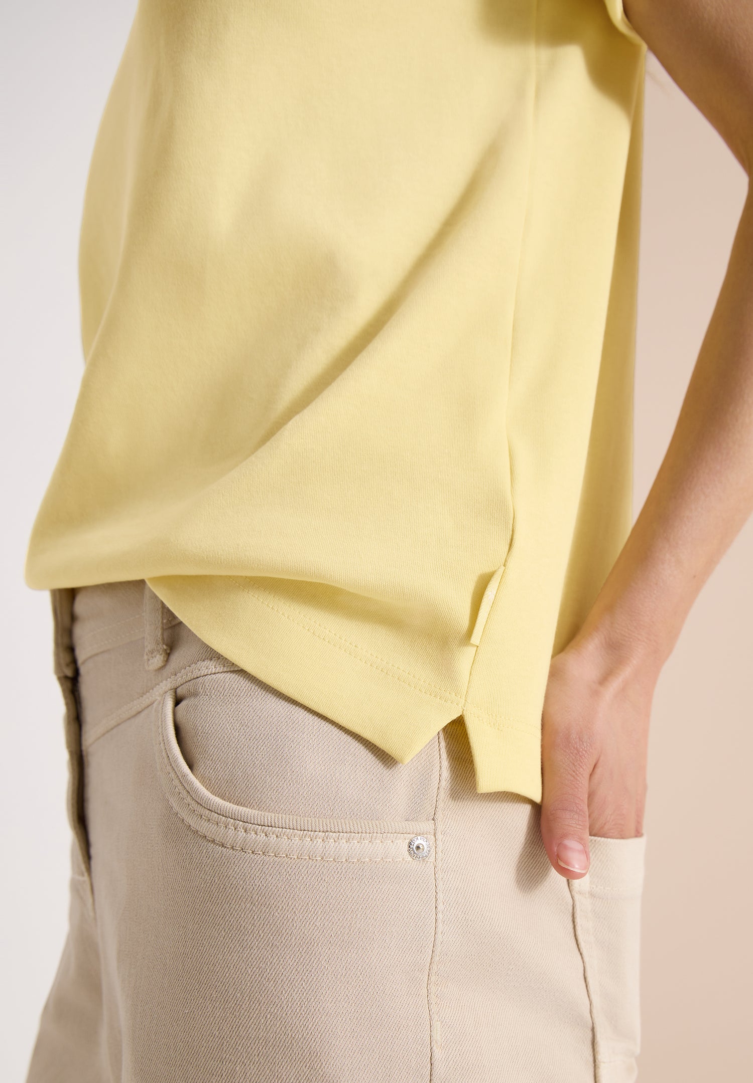 T-Shirt mit Rundhals und Print-Detail
