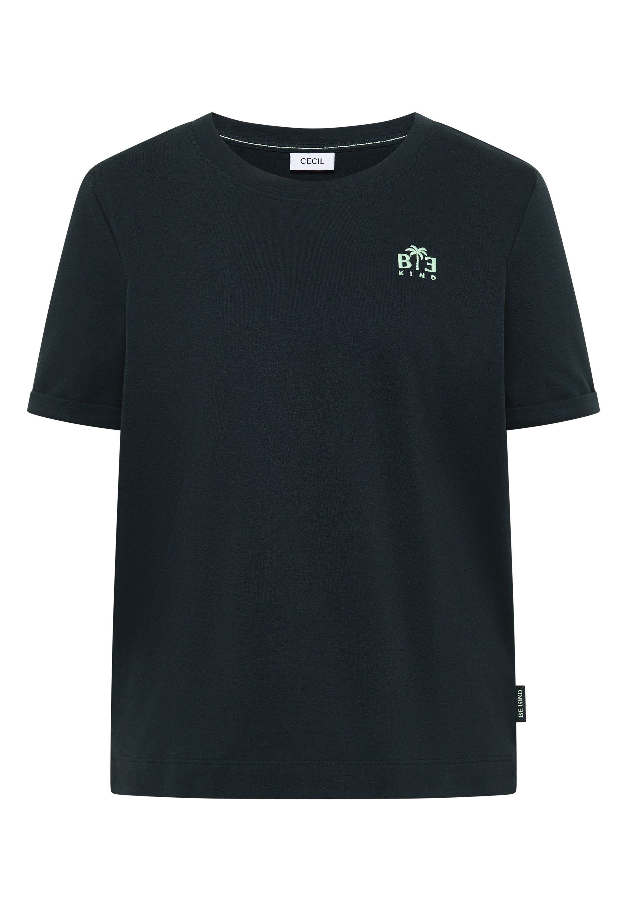 T-Shirt mit Rundhals und Print-Detail
