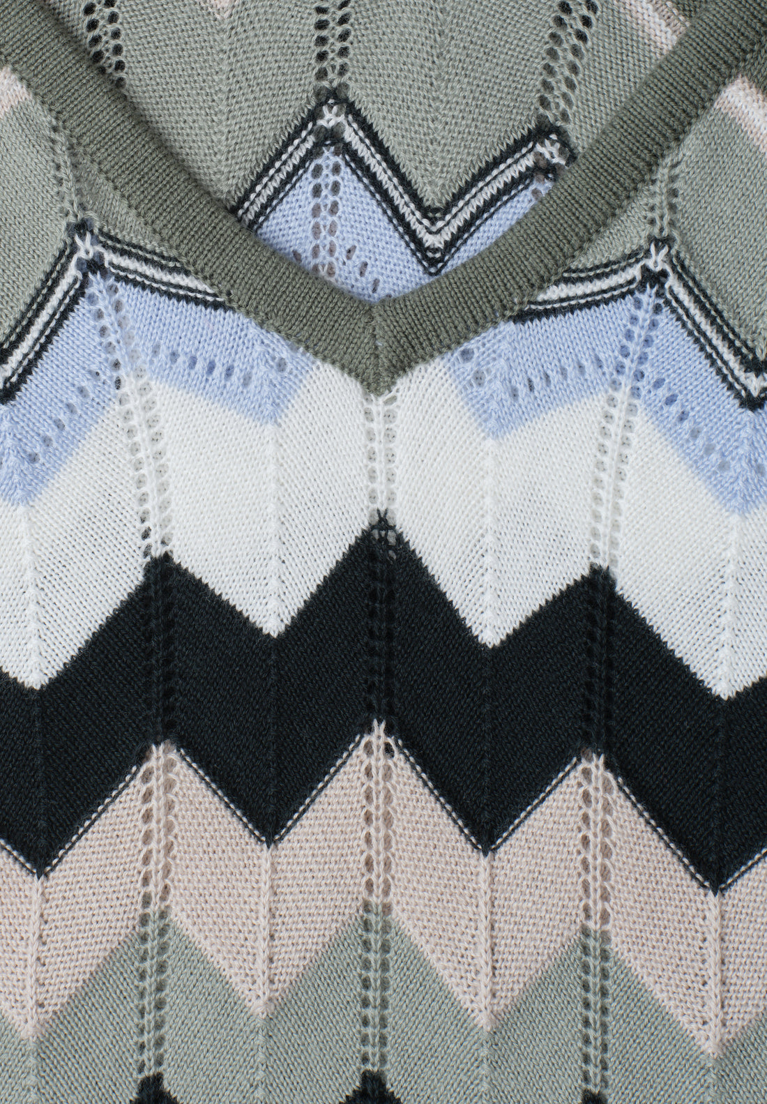 Midi-Kleid mit Zick-Zack-Muster