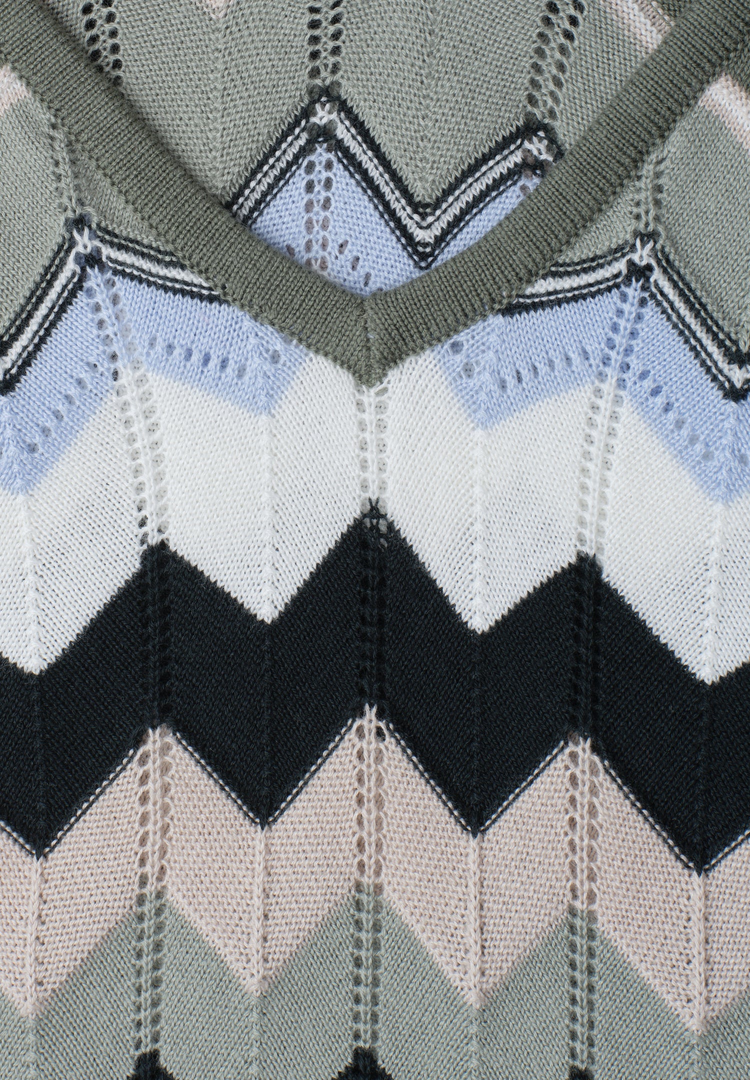 Midi-Kleid mit Zick-Zack-Muster