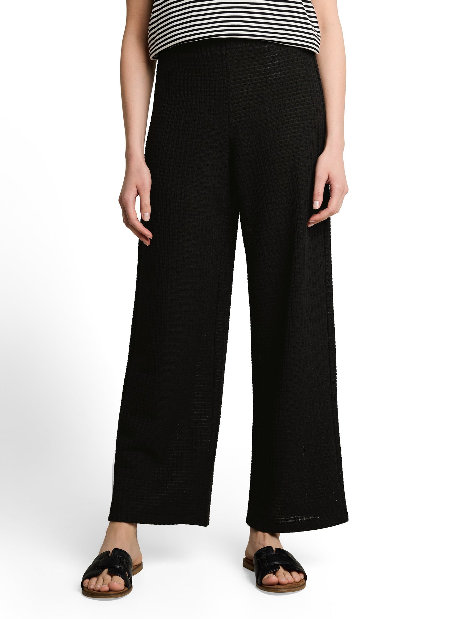 Wide Leg Strickhose