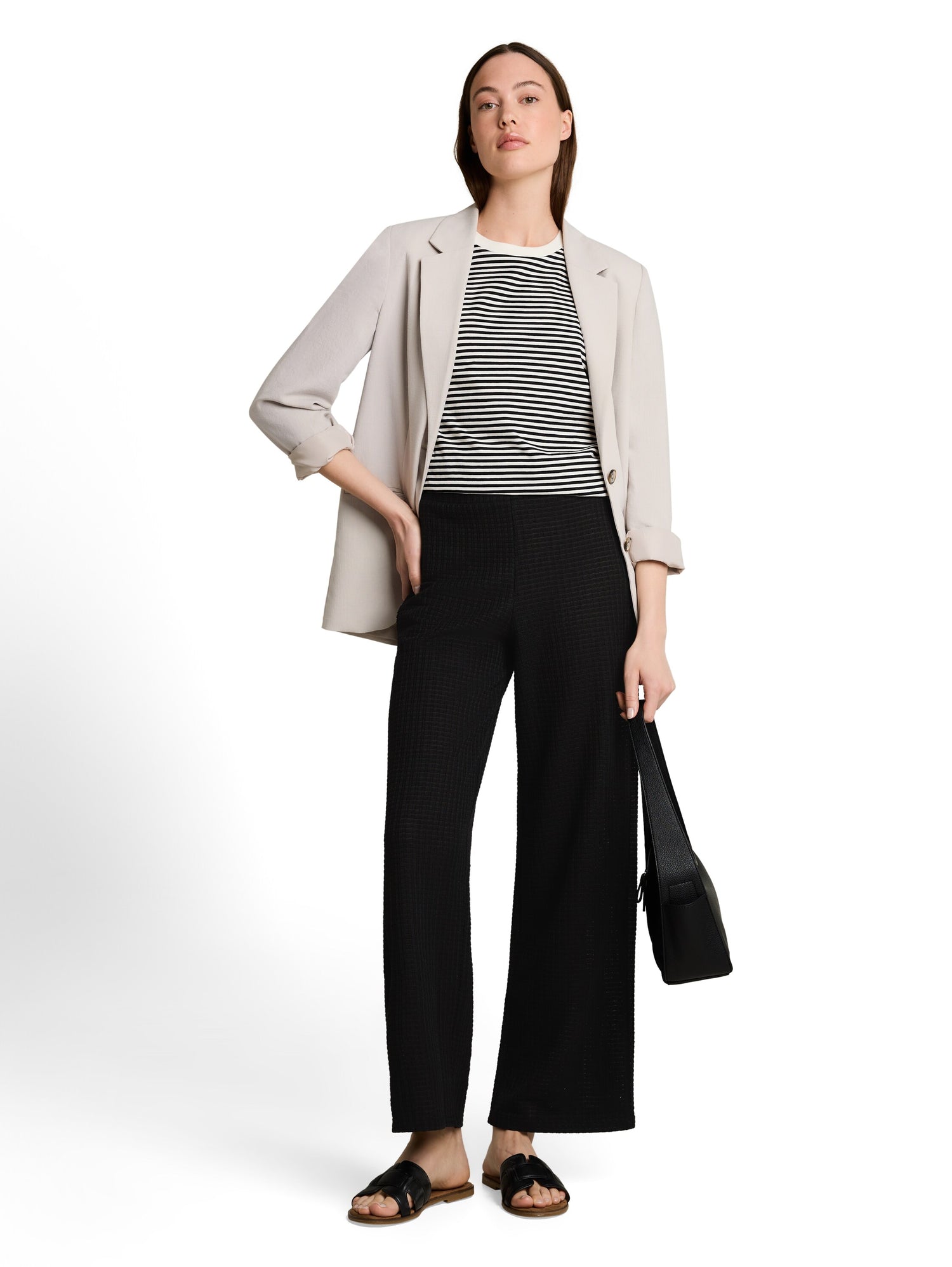 Wide Leg Strickhose