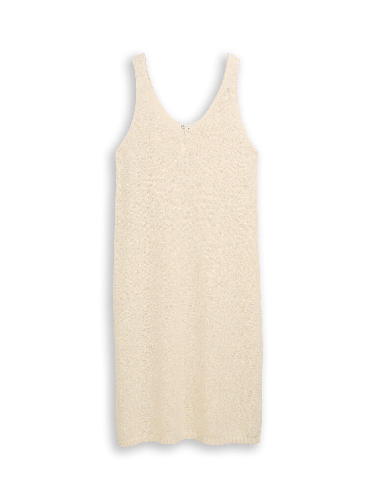 Loose Fit Strickkleid mit V-Ausschnitt