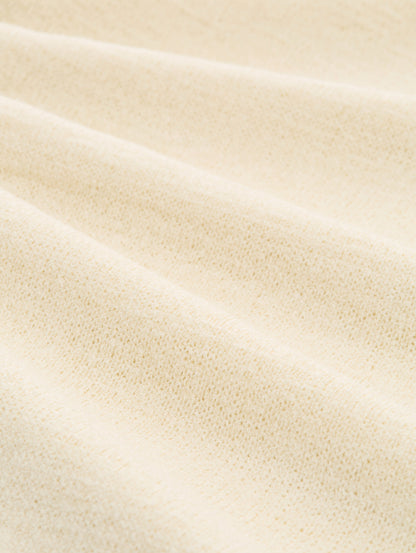 Loose Fit Strickkleid mit V-Ausschnitt