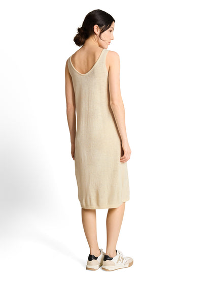 Loose Fit Strickkleid mit V-Ausschnitt