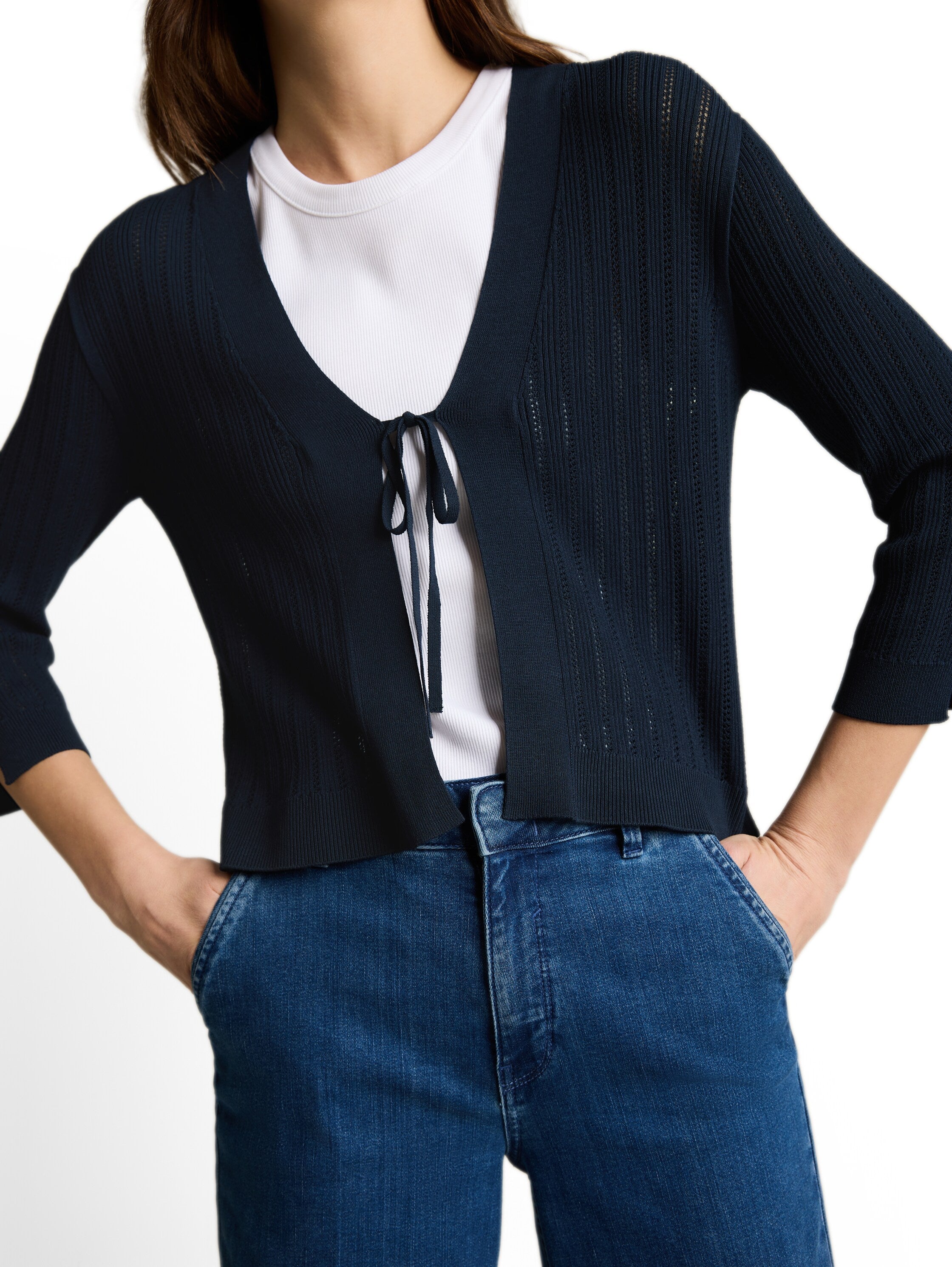 Cardigan mit Schleifendetail