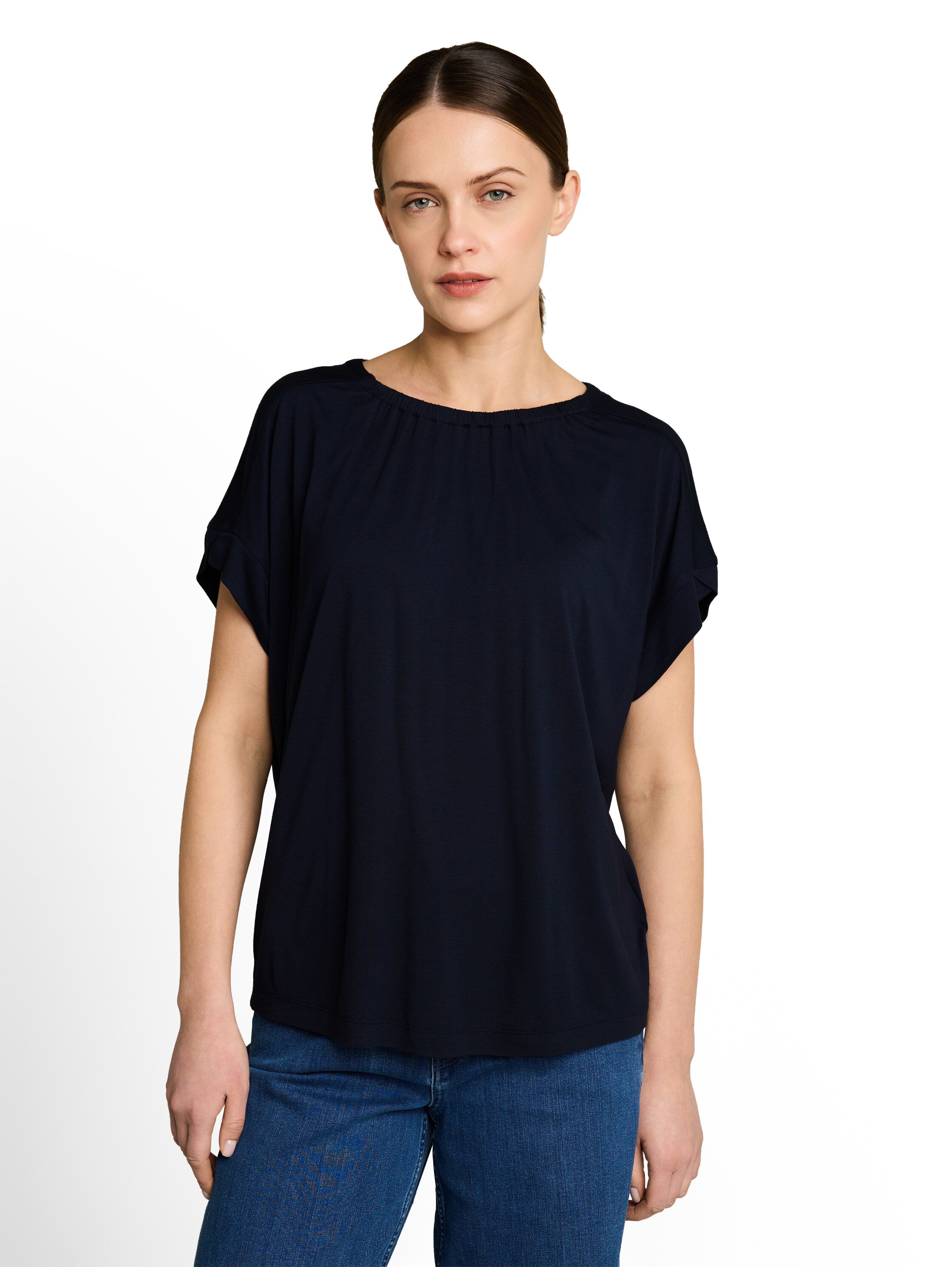 T-Shirt mit Raffungen