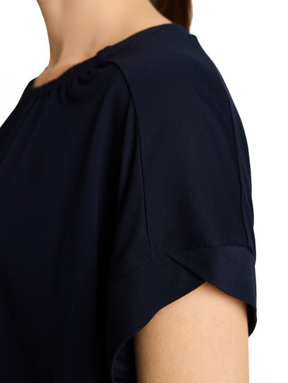 T-Shirt mit Raffungen