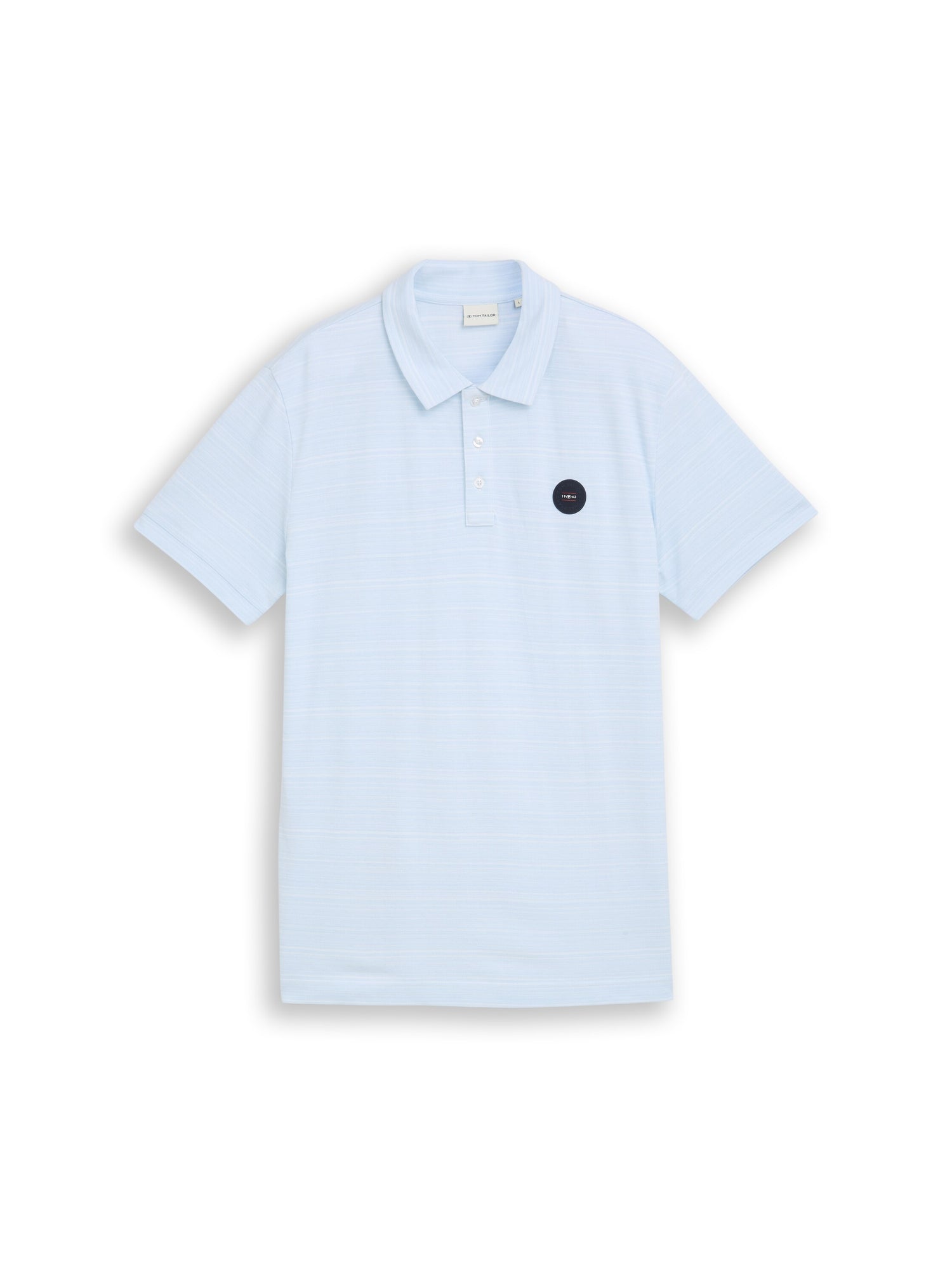 Piqué Poloshirt mit feinen Streifen