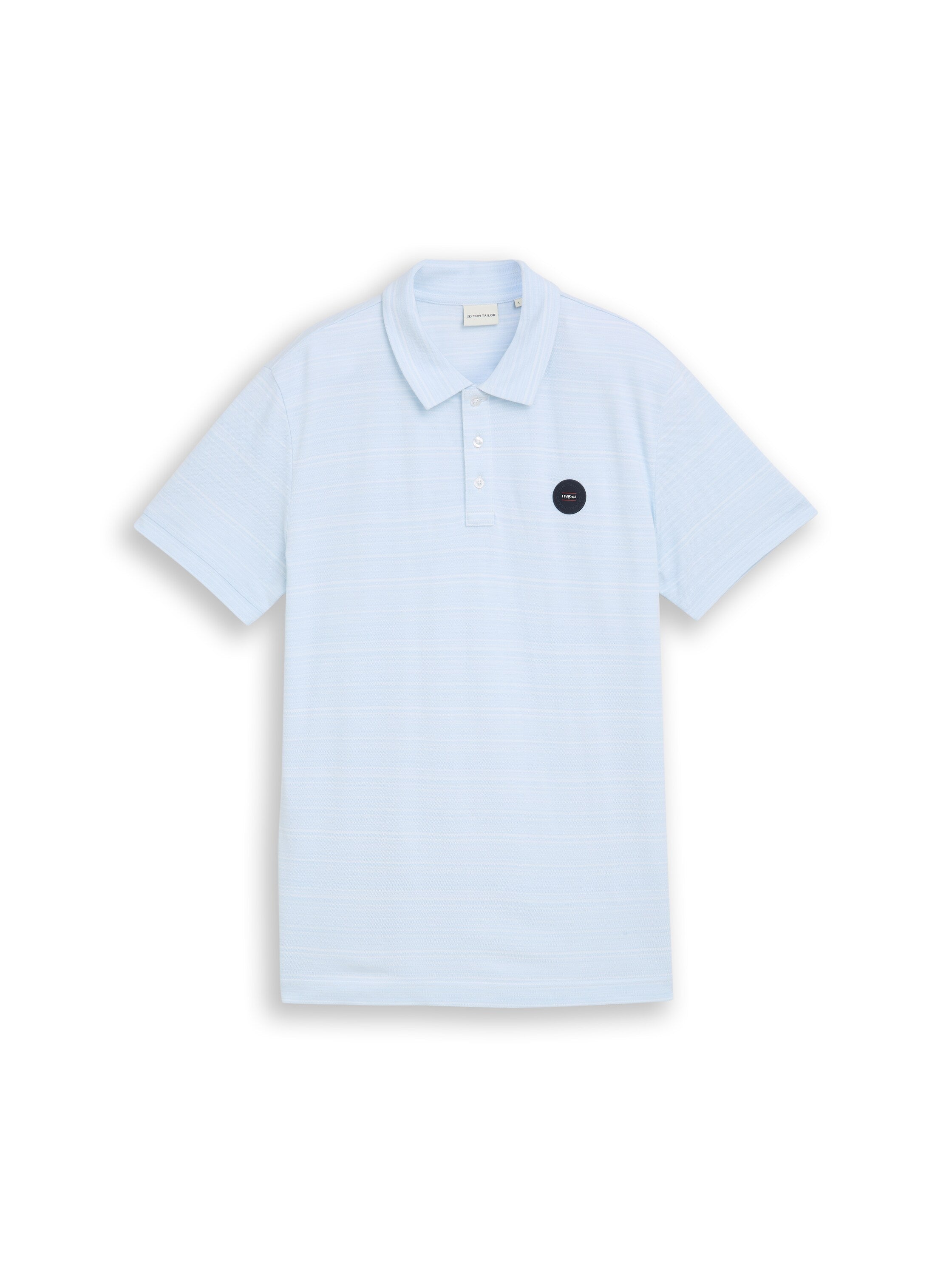 Piqué Poloshirt mit feinen Streifen