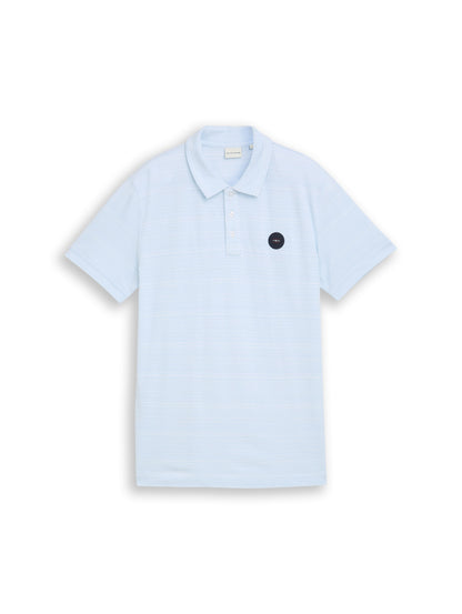Piqué Poloshirt mit feinen Streifen