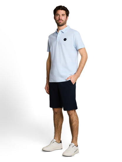 Piqué Poloshirt mit feinen Streifen