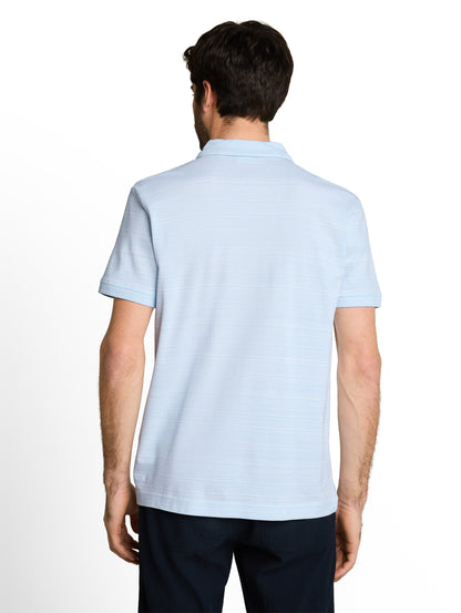 Piqué Poloshirt mit feinen Streifen