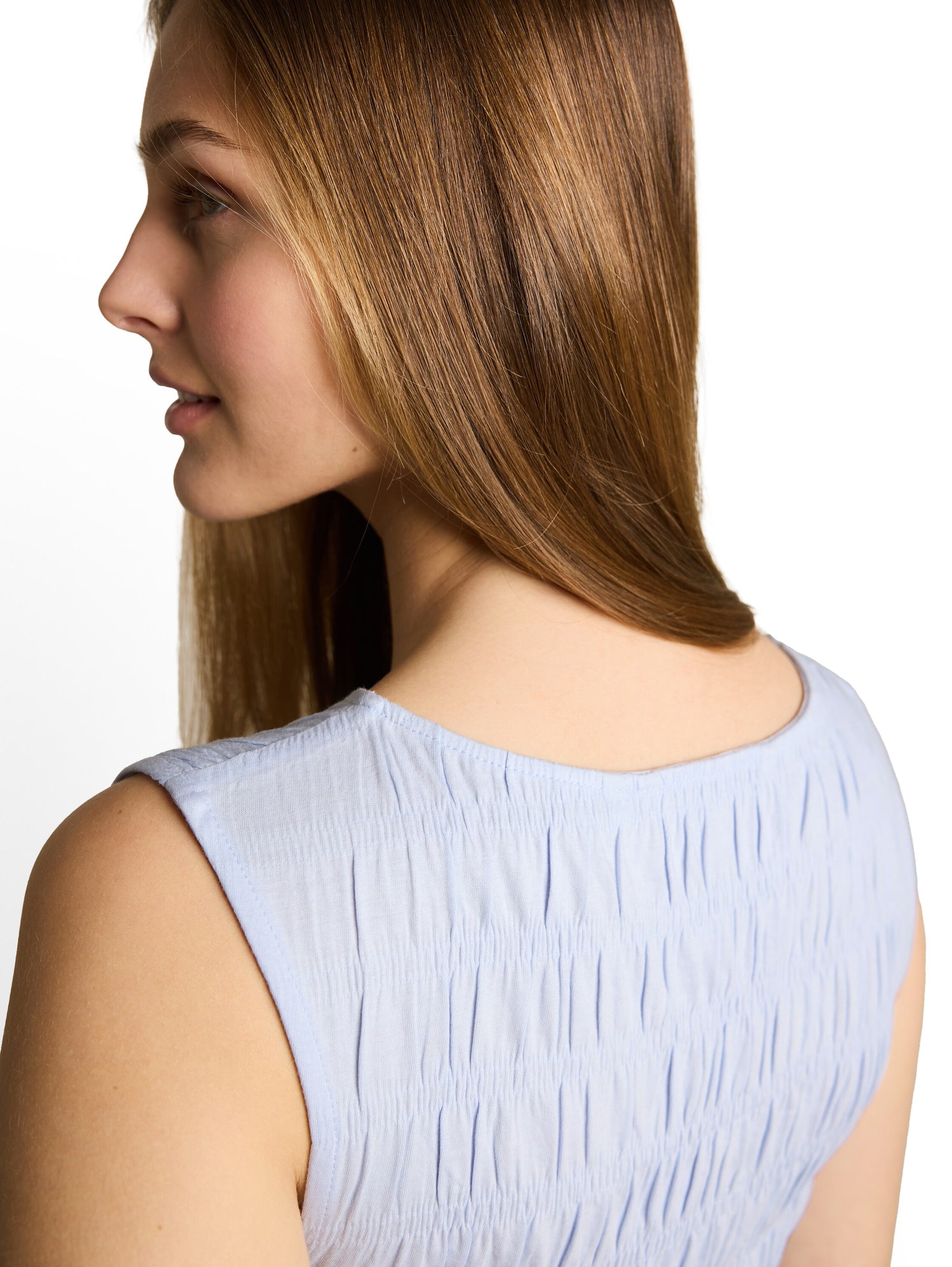 Smock Top mit Stretch