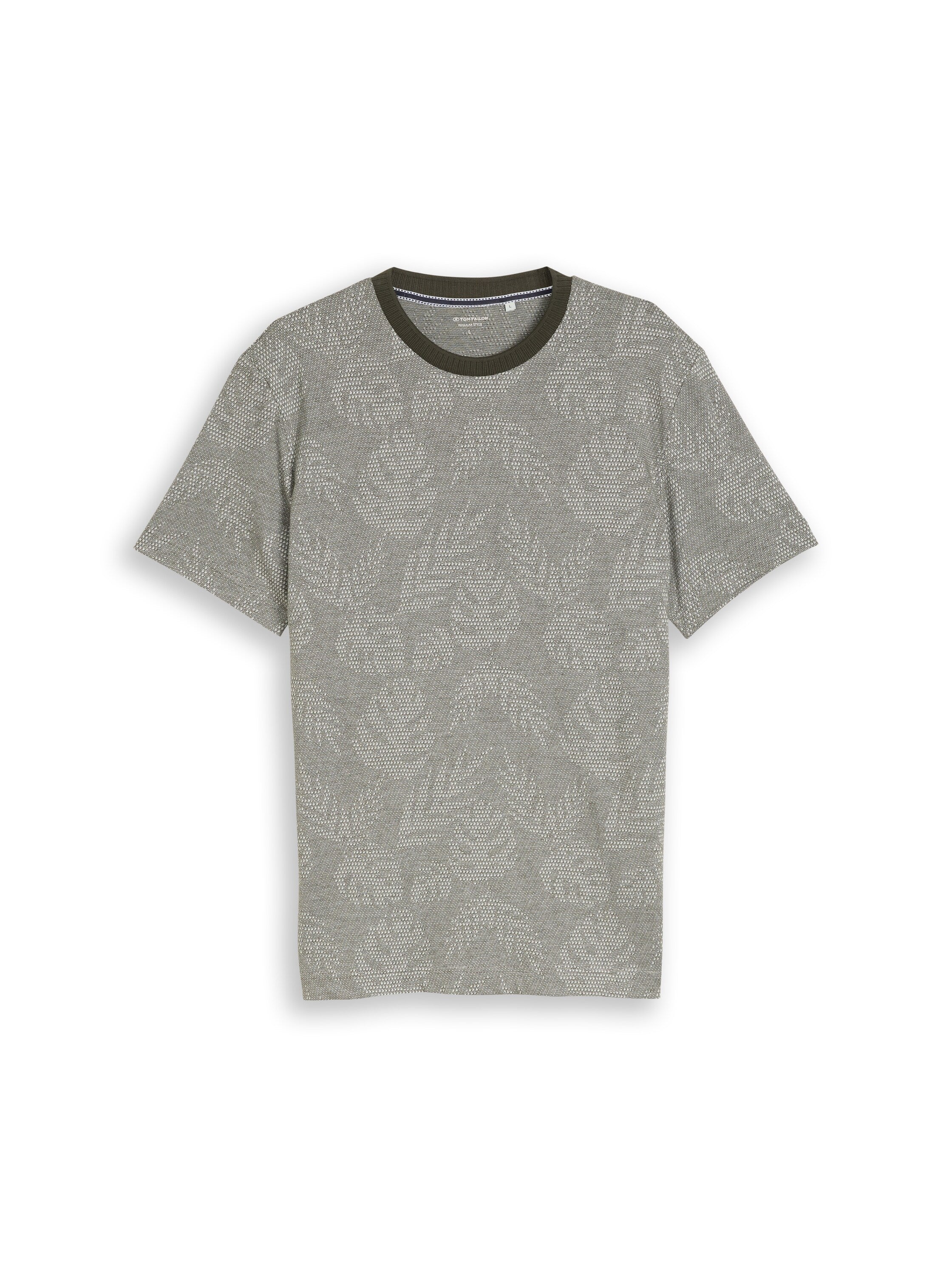 Jacquard T-Shirt mit Muster