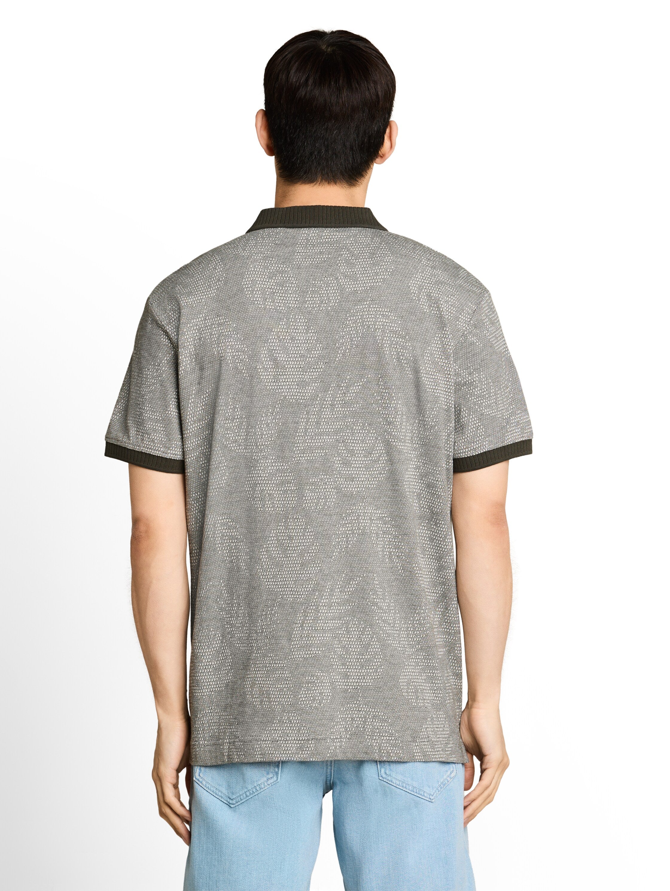 Jacquard Poloshirt mit Muster