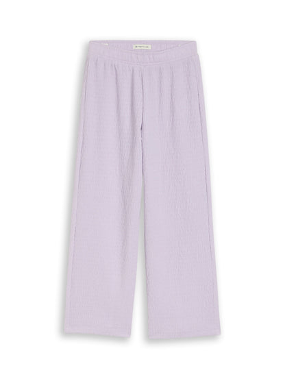 Wide Leg Hose mit Struktur