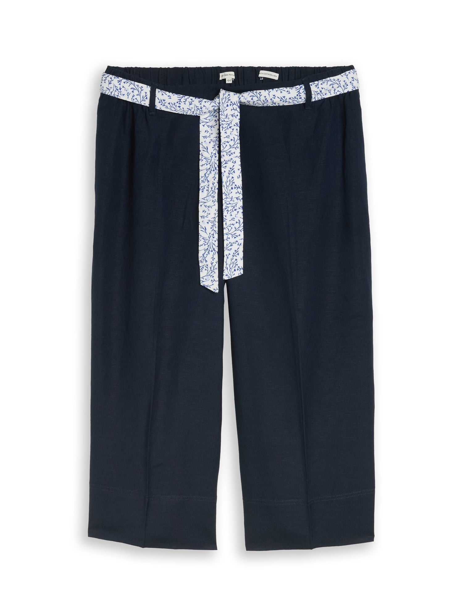 Plus Size - Culotte Hose mit Leinenanteil