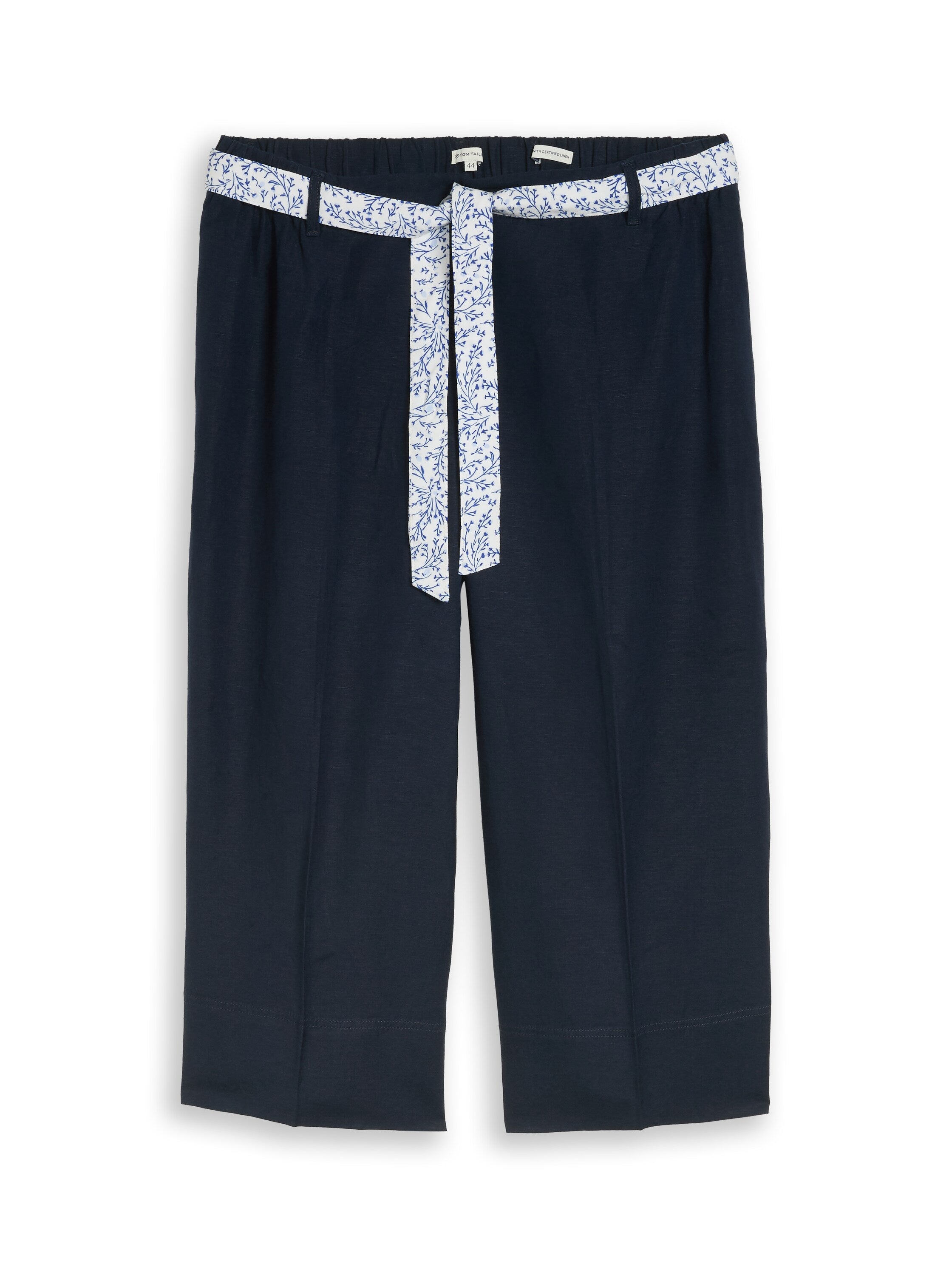 Plus Size - Culotte Hose mit Leinenanteil