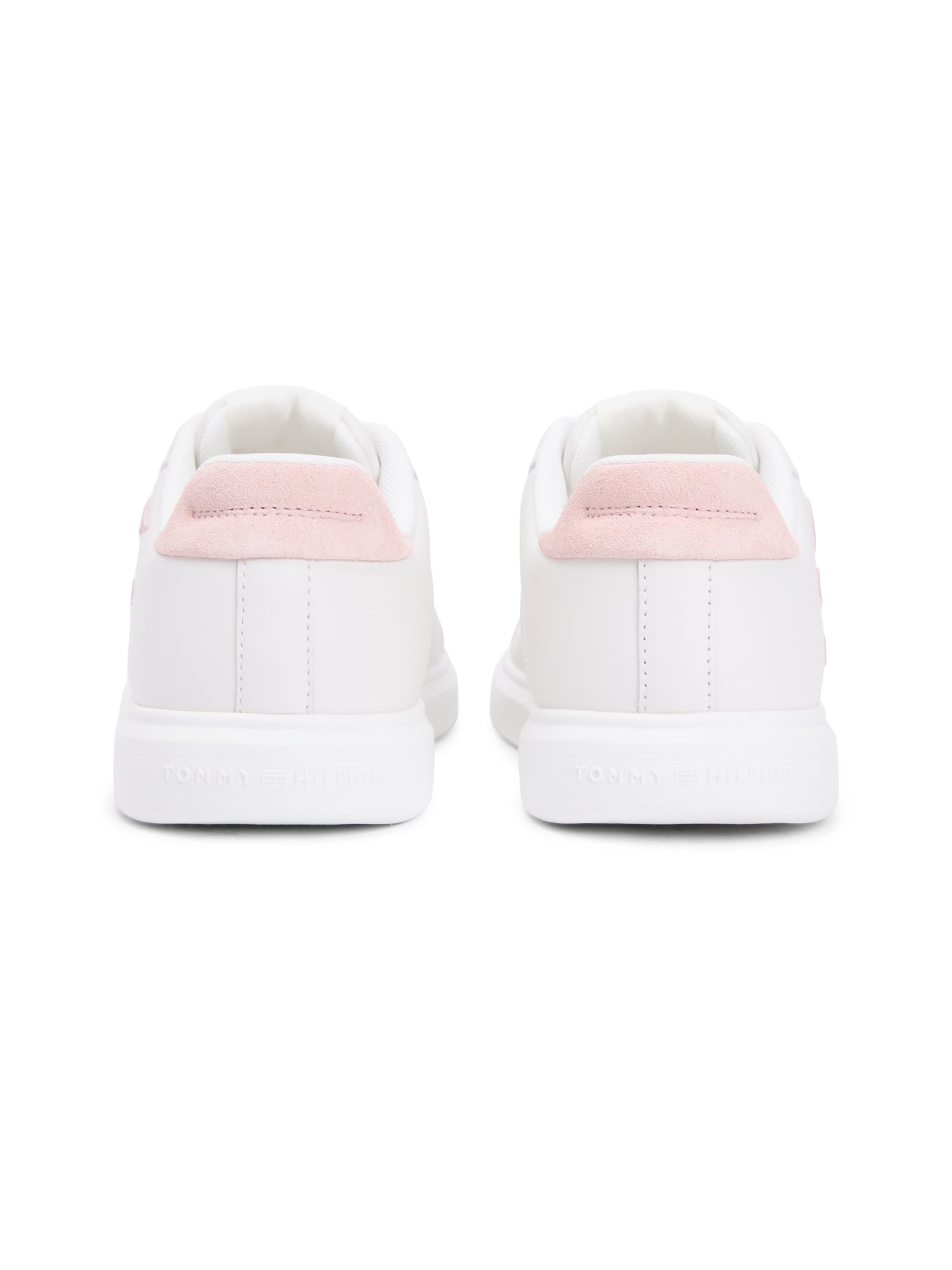 Hilfiger Icon Leather Logo Embroidery Court Trainers
