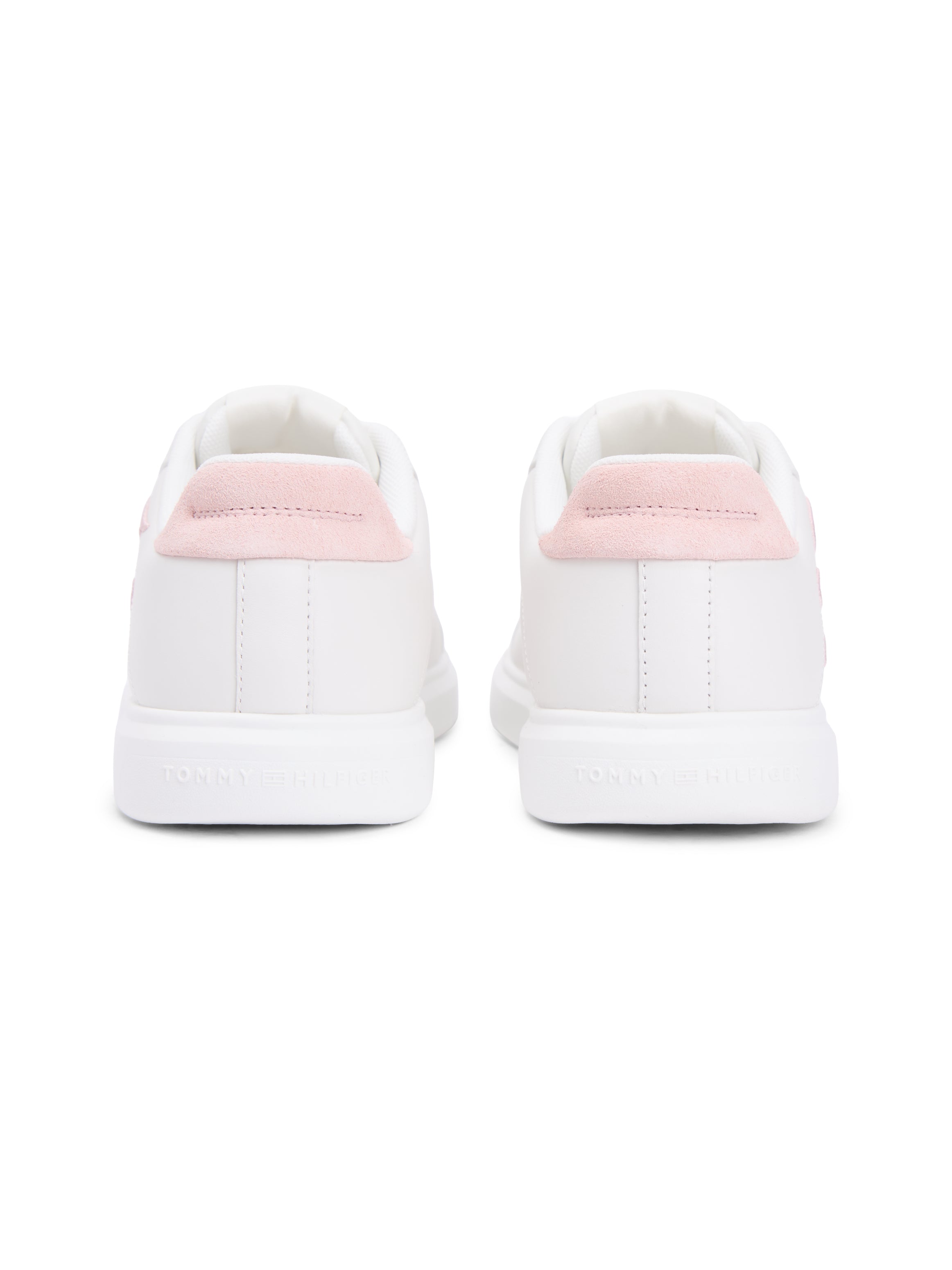Hilfiger Icon Leather Logo Embroidery Court Trainers