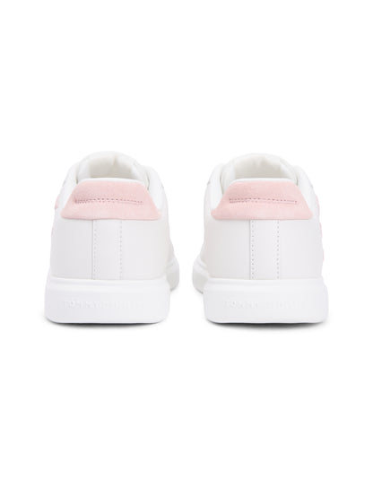Hilfiger Icon Leather Logo Embroidery Court Trainers