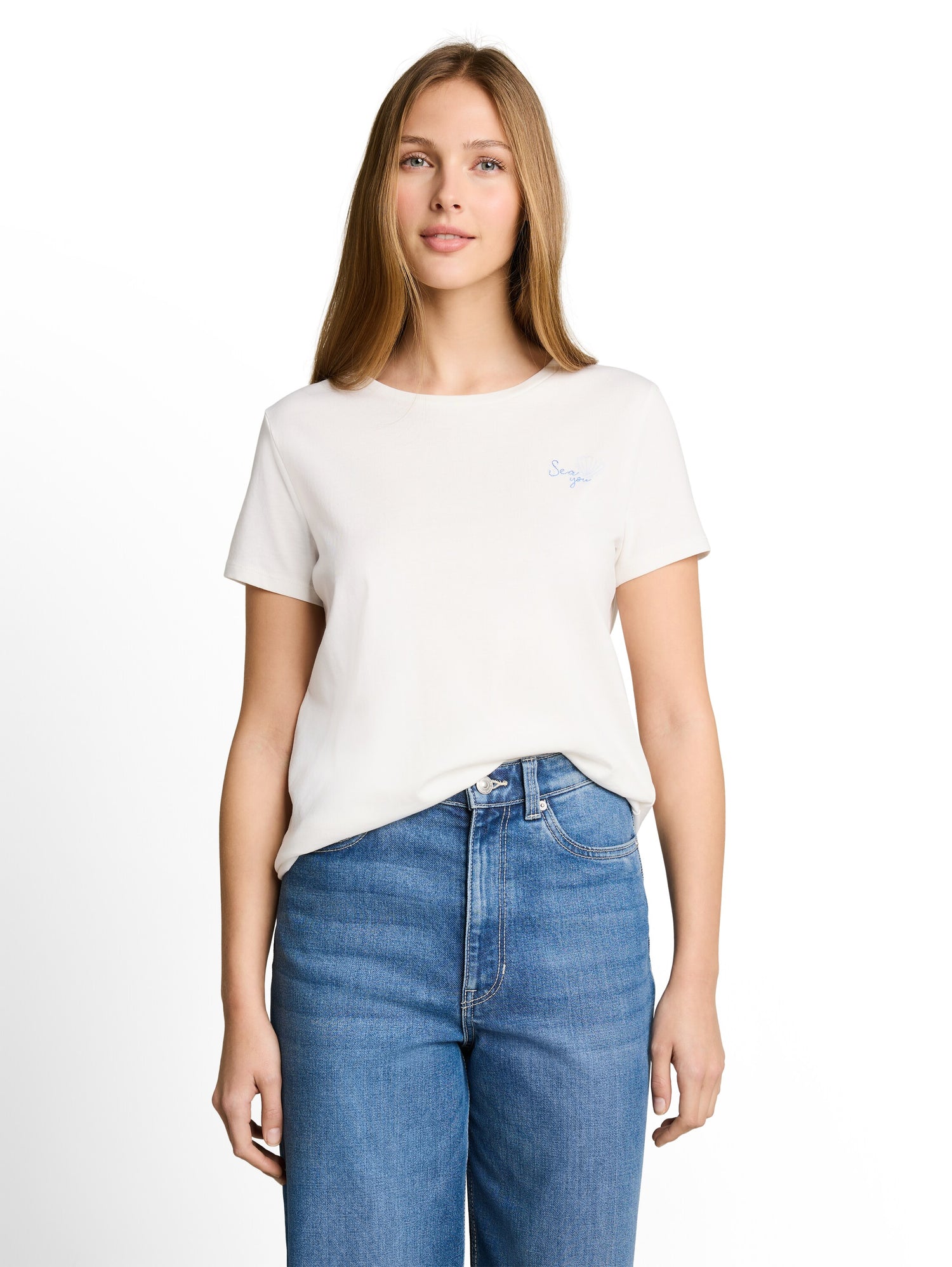 T-Shirt mit Stickerei